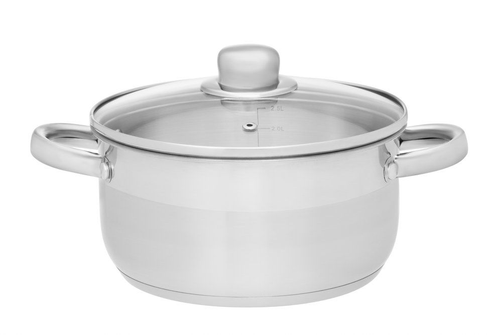 Basic Kattila terästä lasikannella 3 L 20 cm