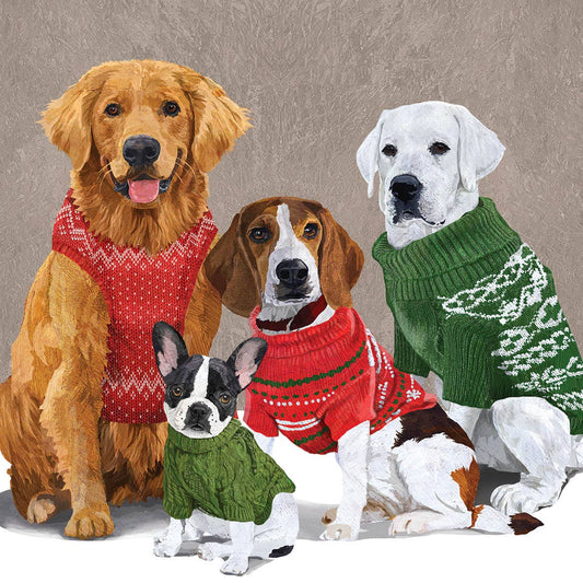Sweater Dogs Paperiservetti 33x33