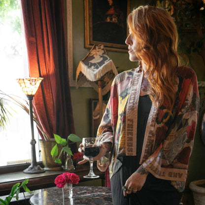 Friendship Love &amp; Truth Pixie Duster Cropped Kimono