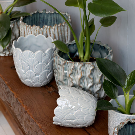 Kukkaruukku Fayence Opal Chic Antique