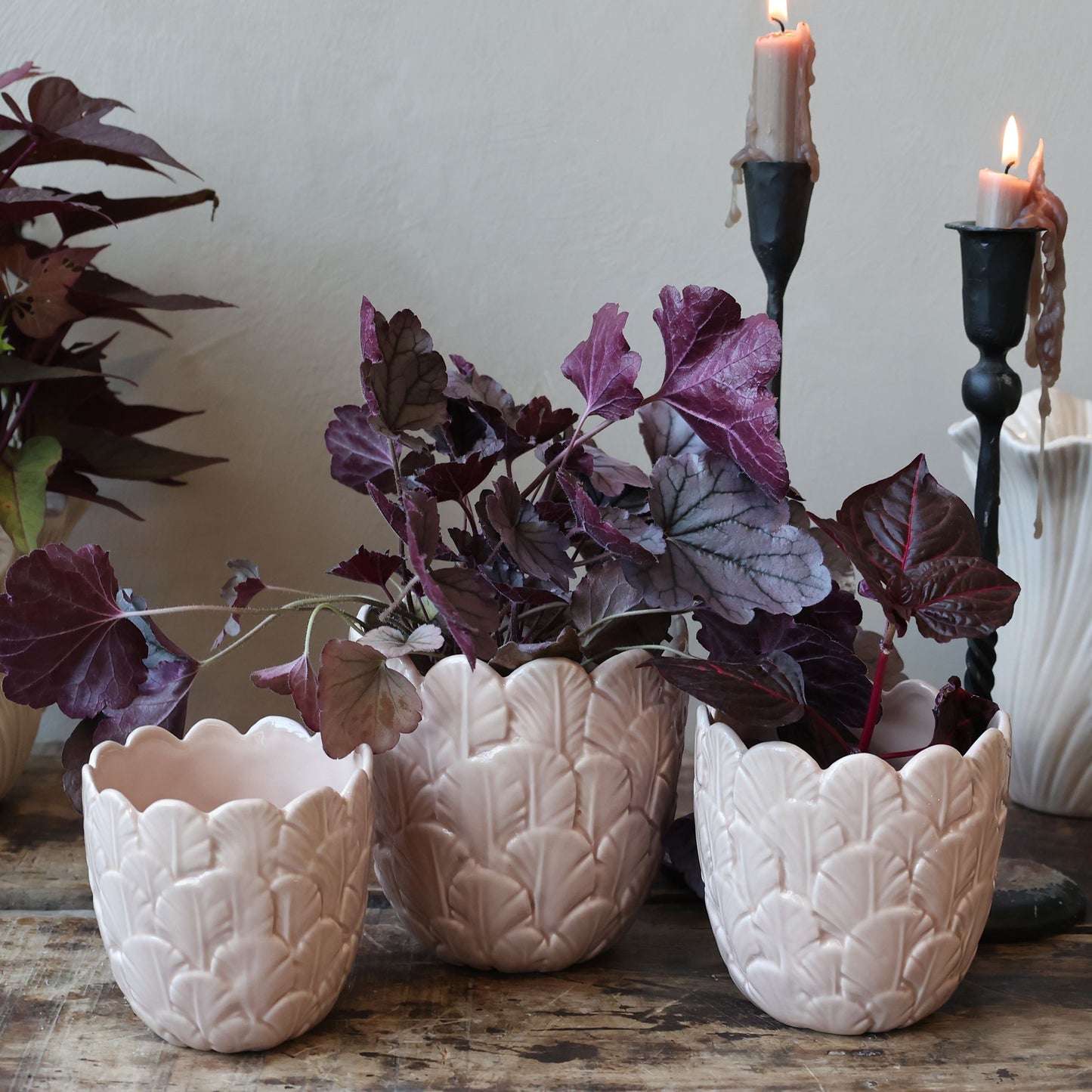 Kukkaruukku Fayence Taupe Chic Antique