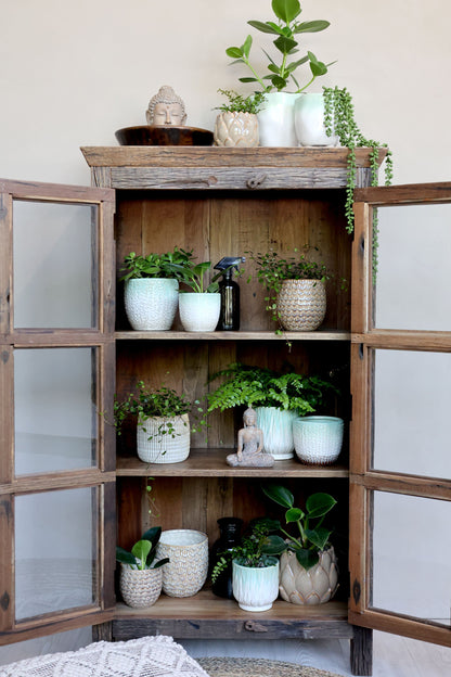 Kukkaruukku Fayence Vihreä Chic Antique