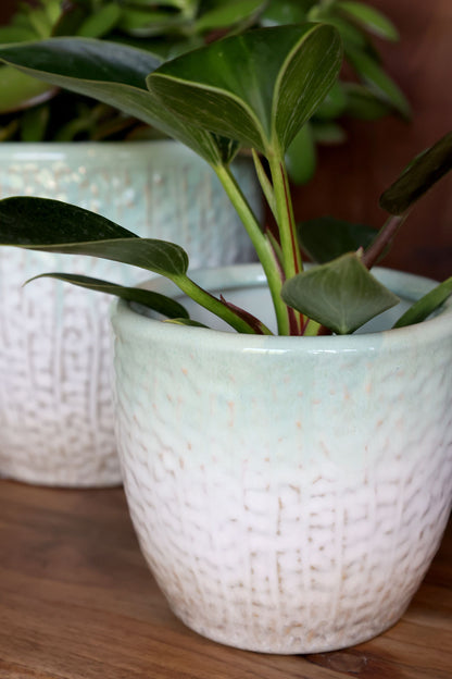 Kukkaruukku Fayence Vihreä Chic Antique