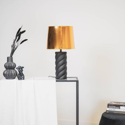 Lampshade shiny gold, 26 x 30 x 23 cm