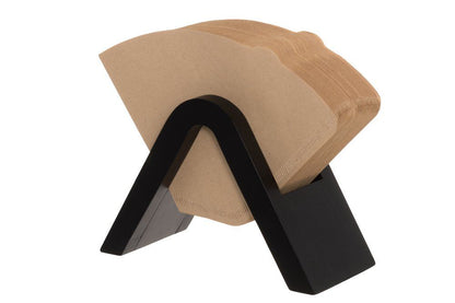 Suodatinpussiteline bambu musta Maku