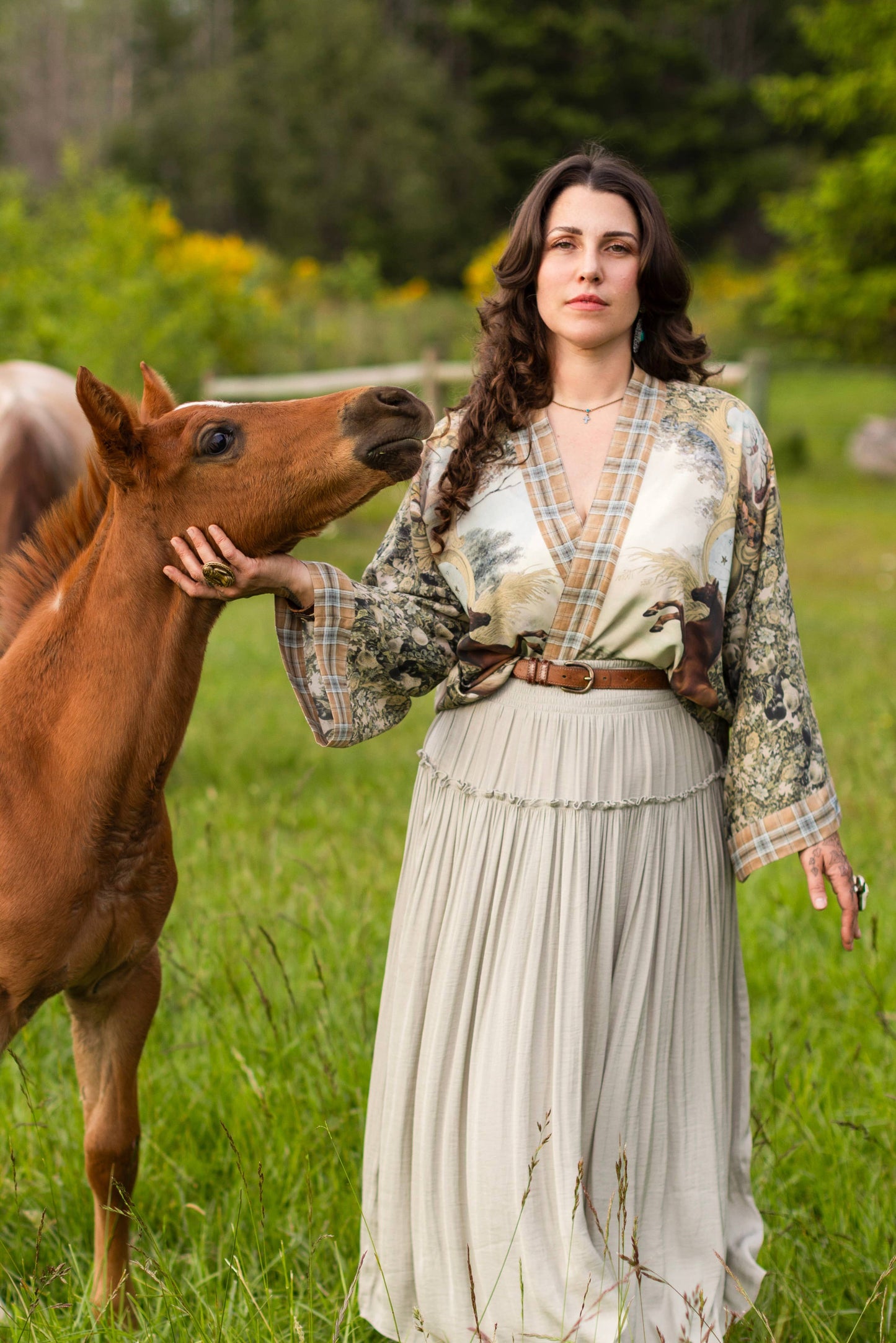 Born To Run Cropped Kimono