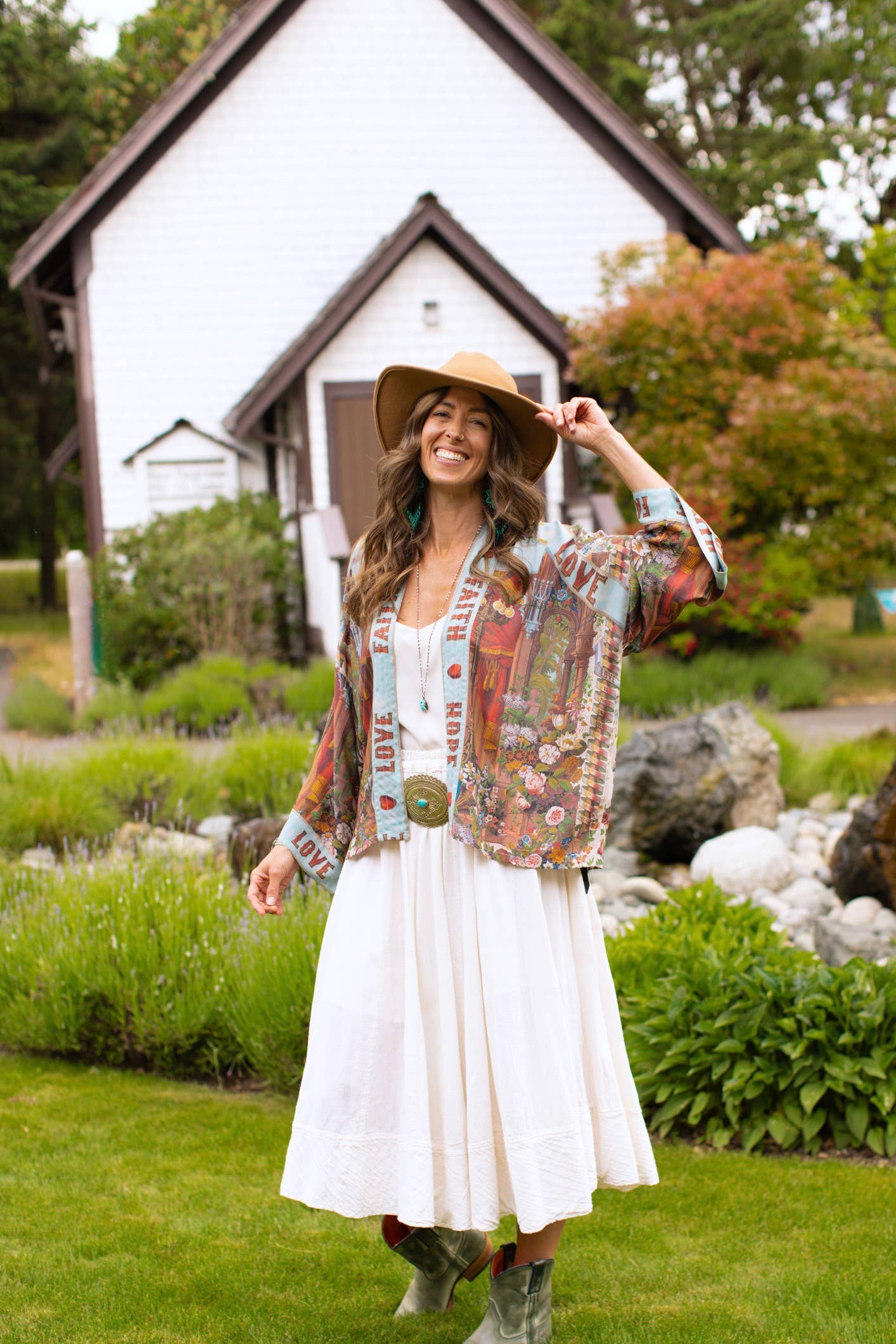 Love Language Cropped Kimono