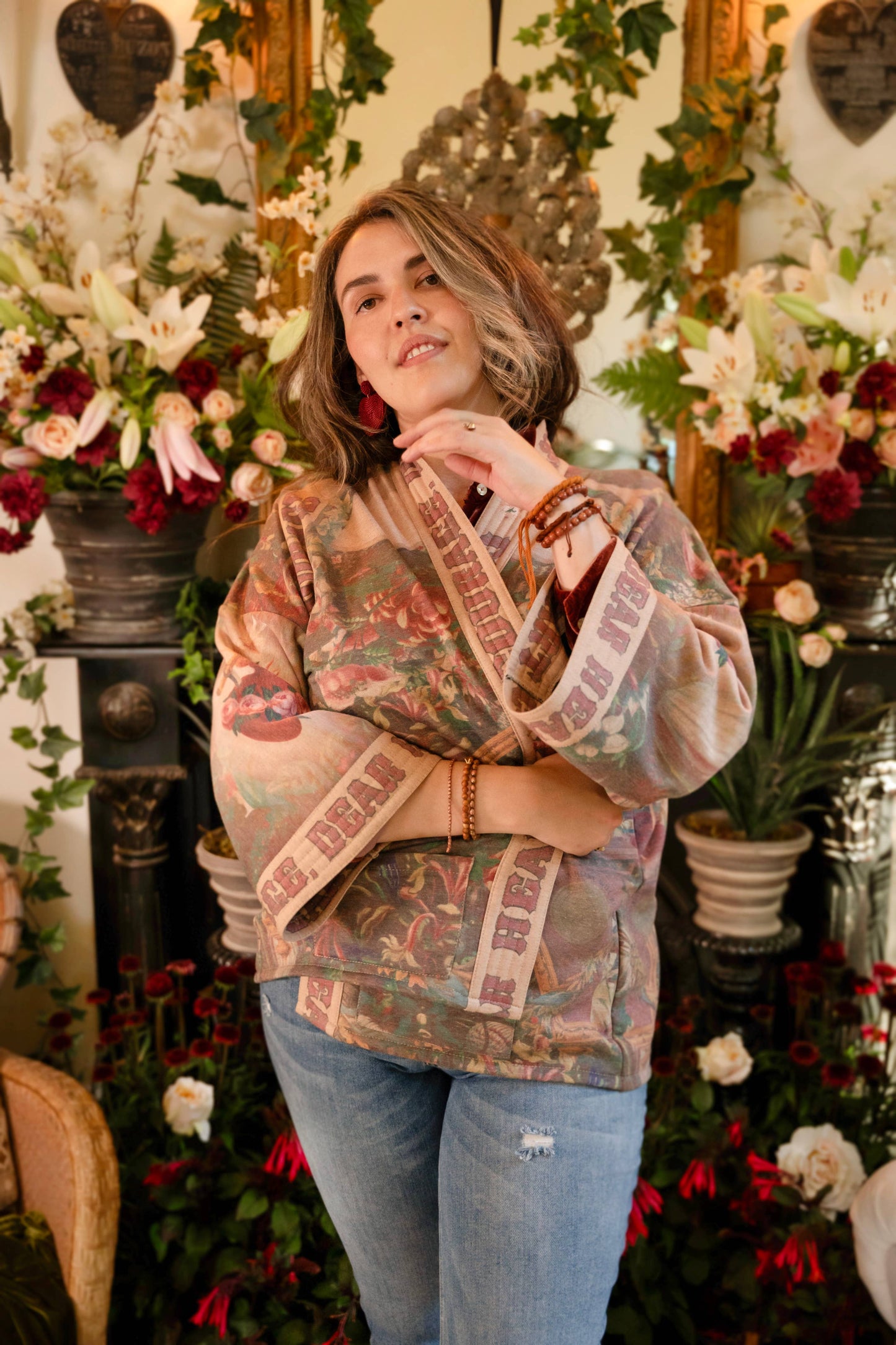 Courage, Dear Heart Fleece Kimono