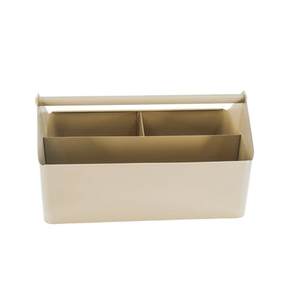 Storage Box, metal, sand - 30x17x17cm 