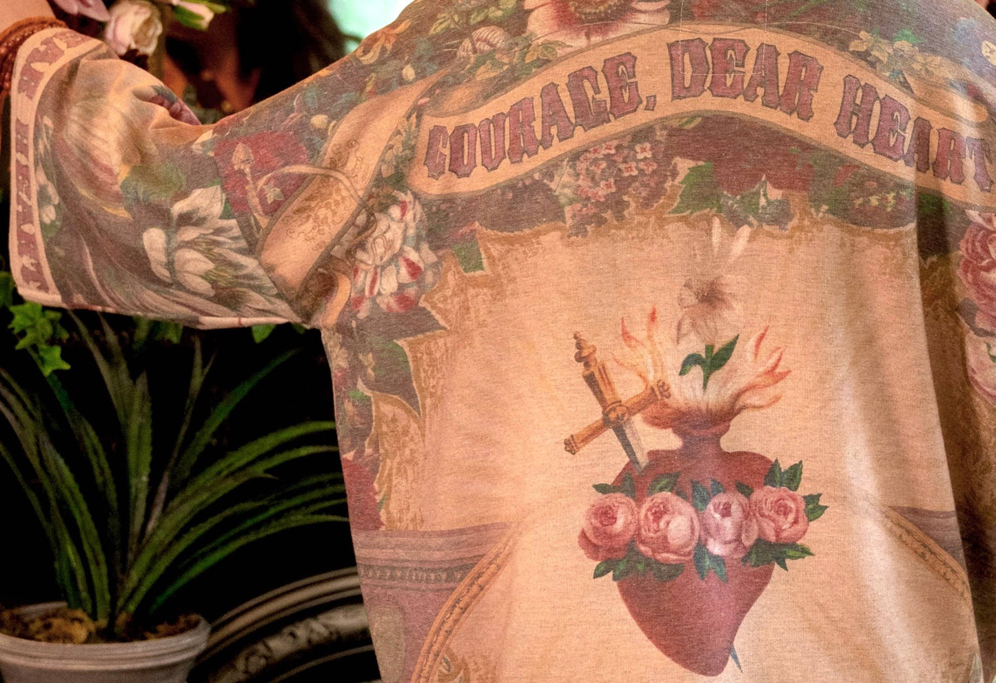 Courage, Dear Heart Fleece Kimono