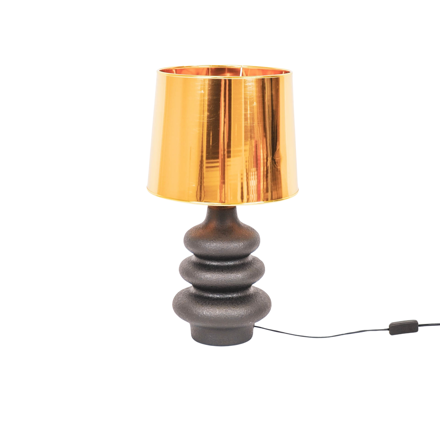 Lampshade shiny gold, 26 x 30 x 23 cm
