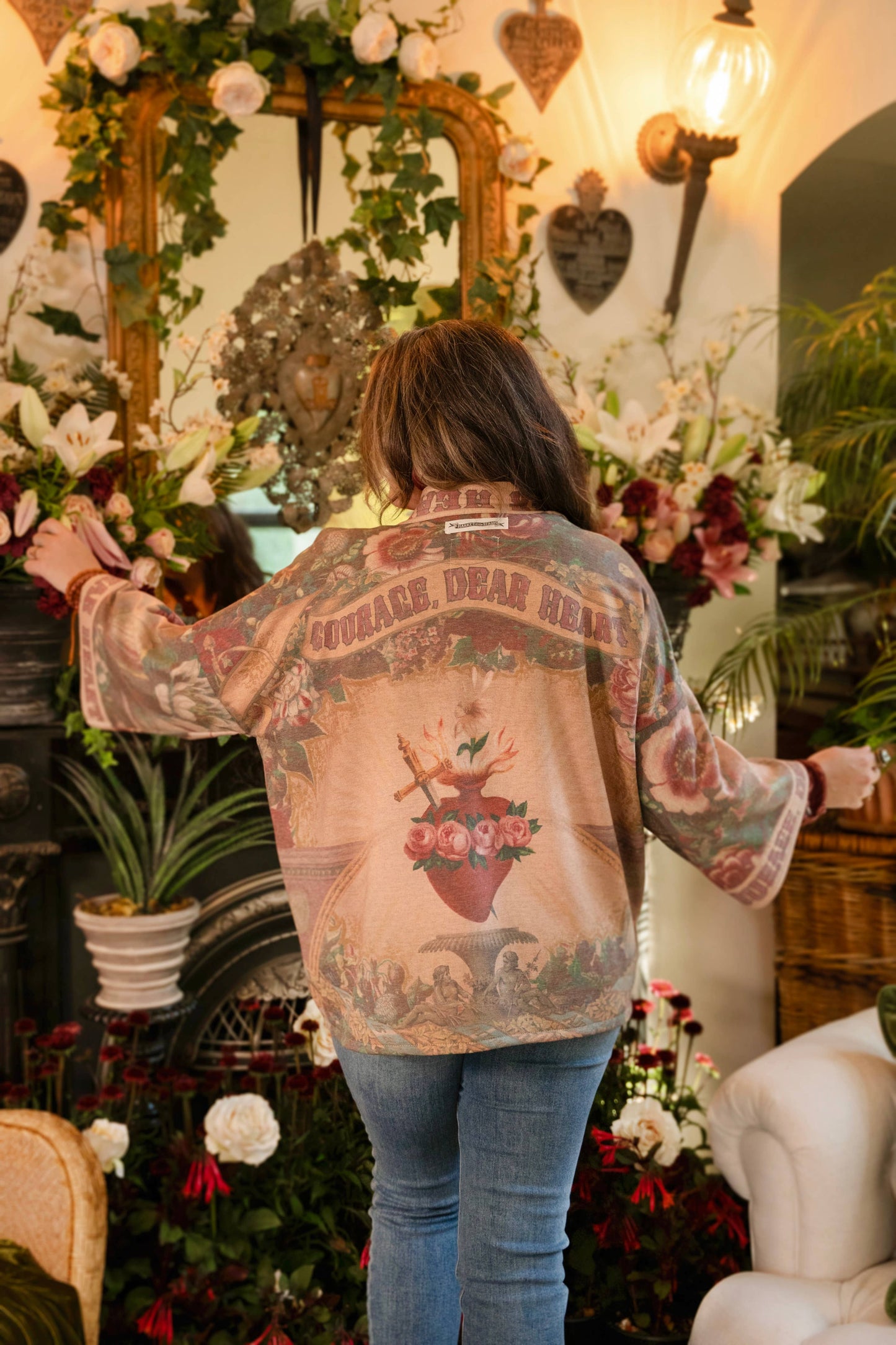 Courage, Dear Heart Fleece Kimono