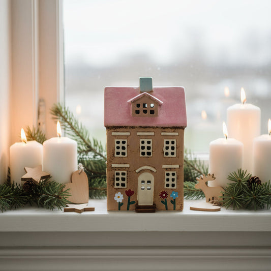 Talolyhty Nyhavn beige kukilla