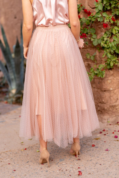 Tyllihame Polka Dot Old Rose