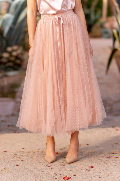 Tyllihame Polka Dot Old Rose