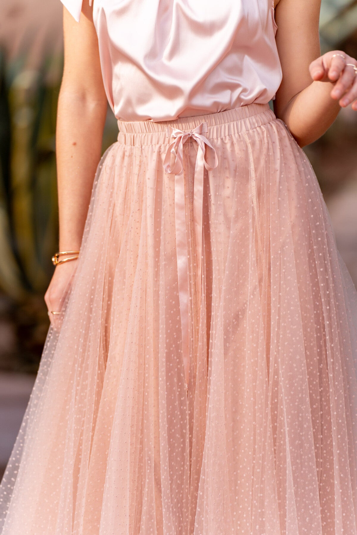 Tyllihame Polka Dot Old Rose