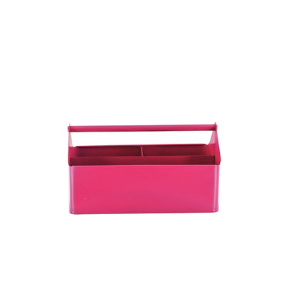 Storage Box, metal, pink - 30x17x17cm