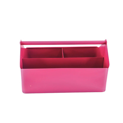 Storage Box, metal, pink - 30x17x17cm