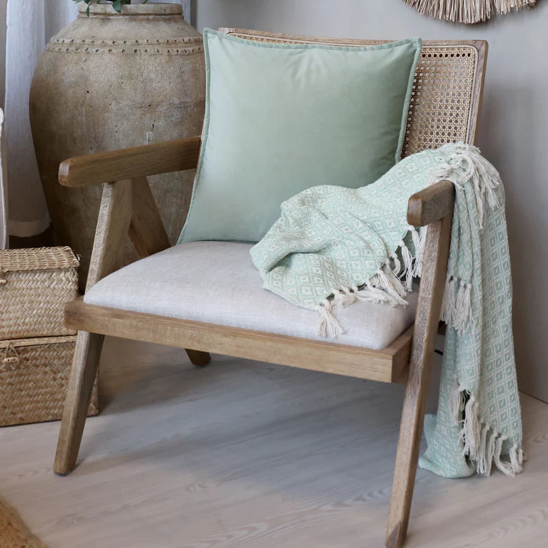 Aix tyynynpäällinen sametti vihreä, Chic Antique