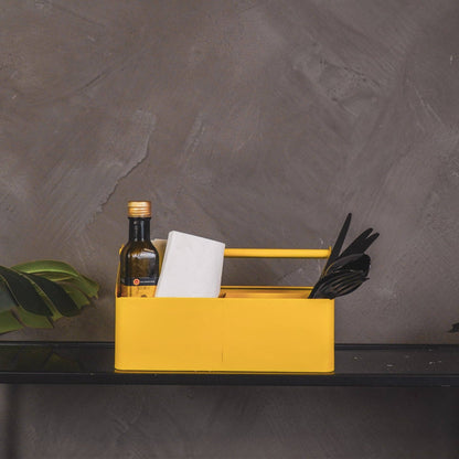 Storage Box, metallia, keltainen - 30x17x17cm