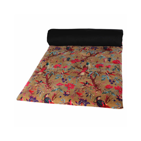 Half blanket Birdy Tabac 85x200 cm Haomy