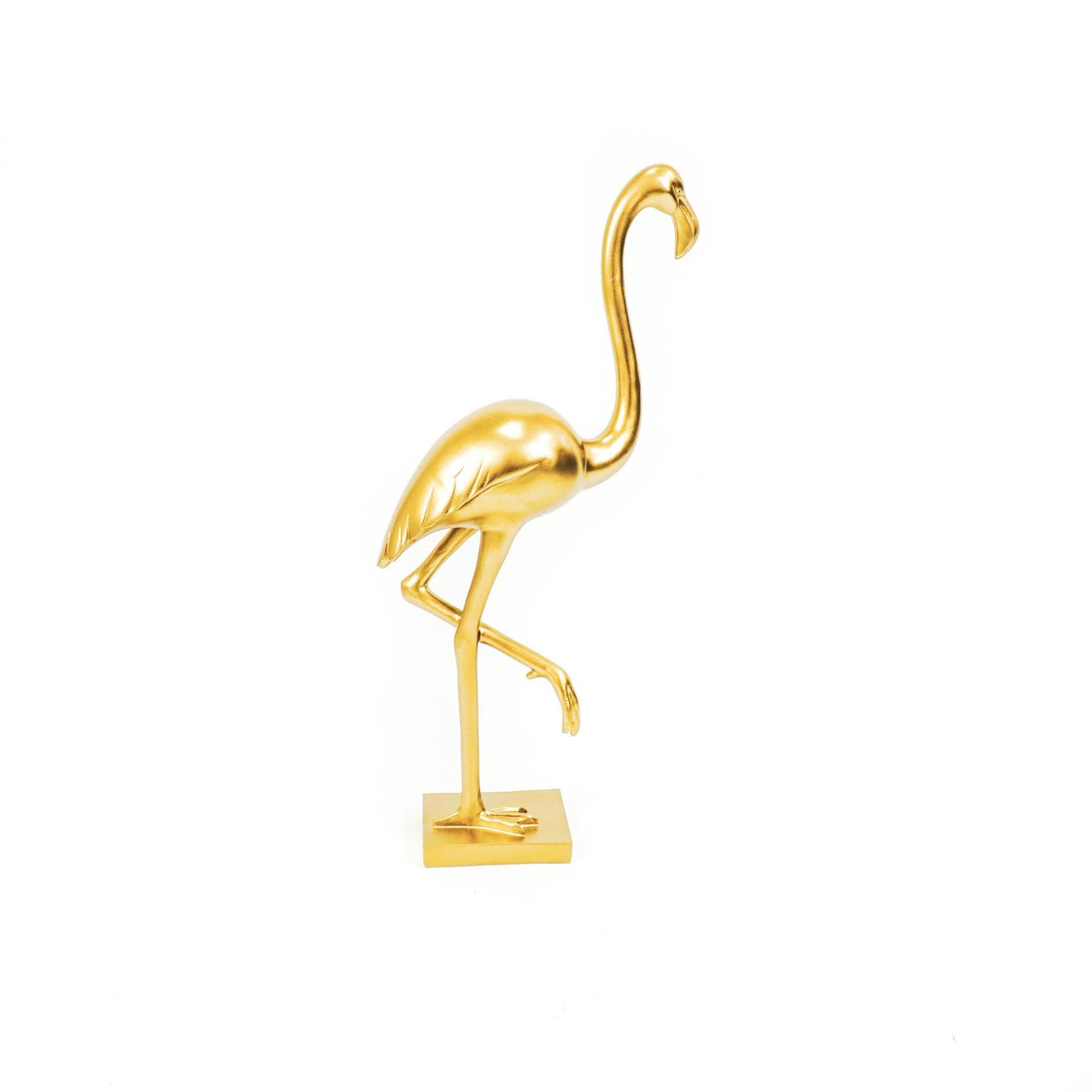 Flamingo-koriste, kulta 12x10x49.5 cm