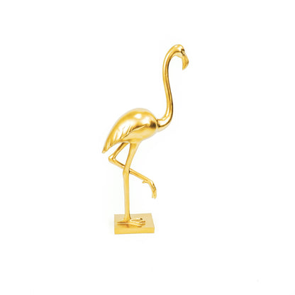 Flamingo-koriste, kulta 12x10x49.5 cm