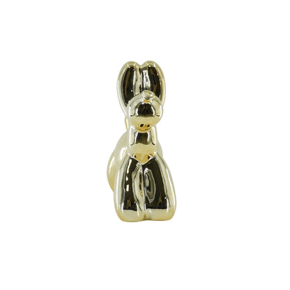 Balloon Dog money box, ceramic, gold-17x7x17cm