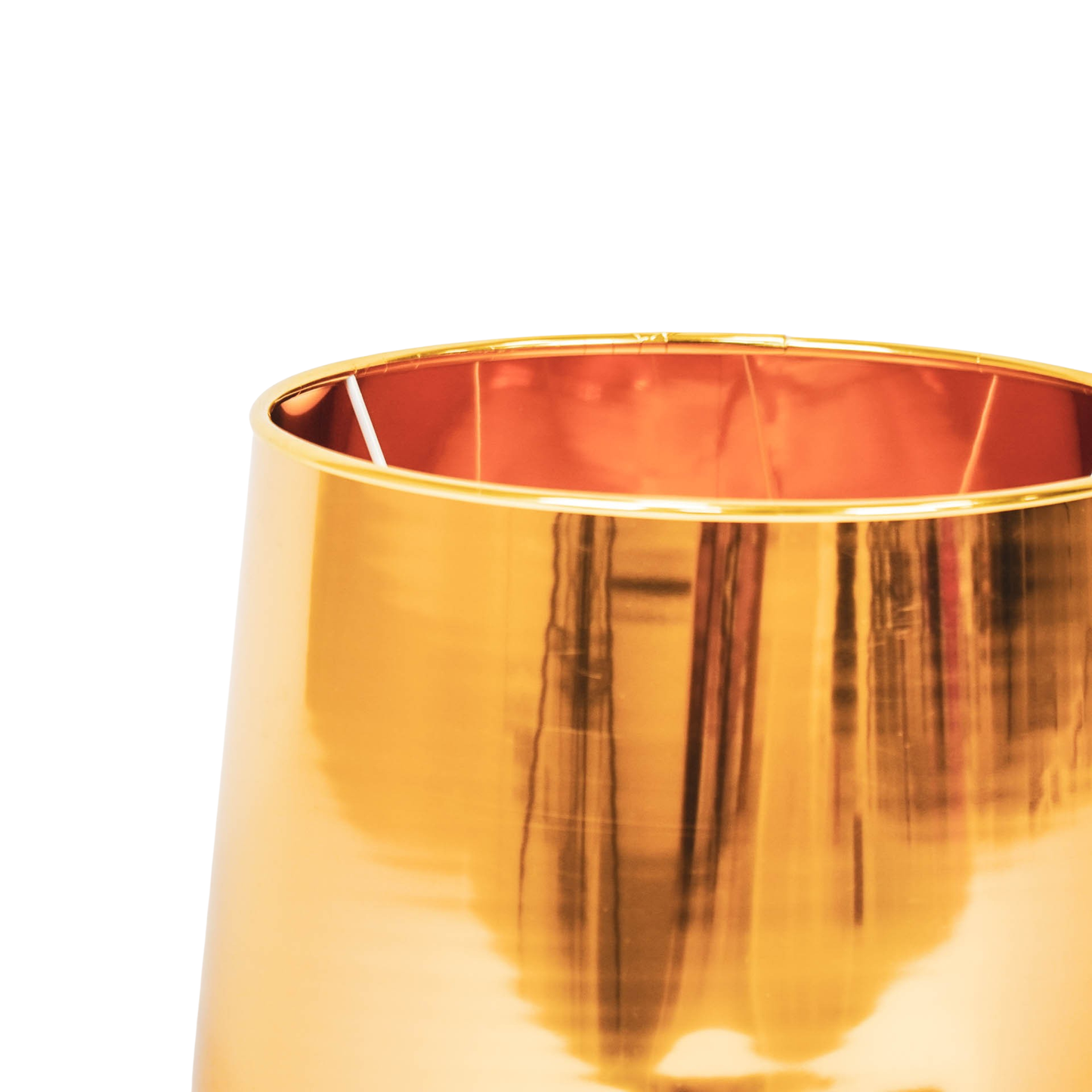 Lampshade shiny gold, 26 x 30 x 23 cm