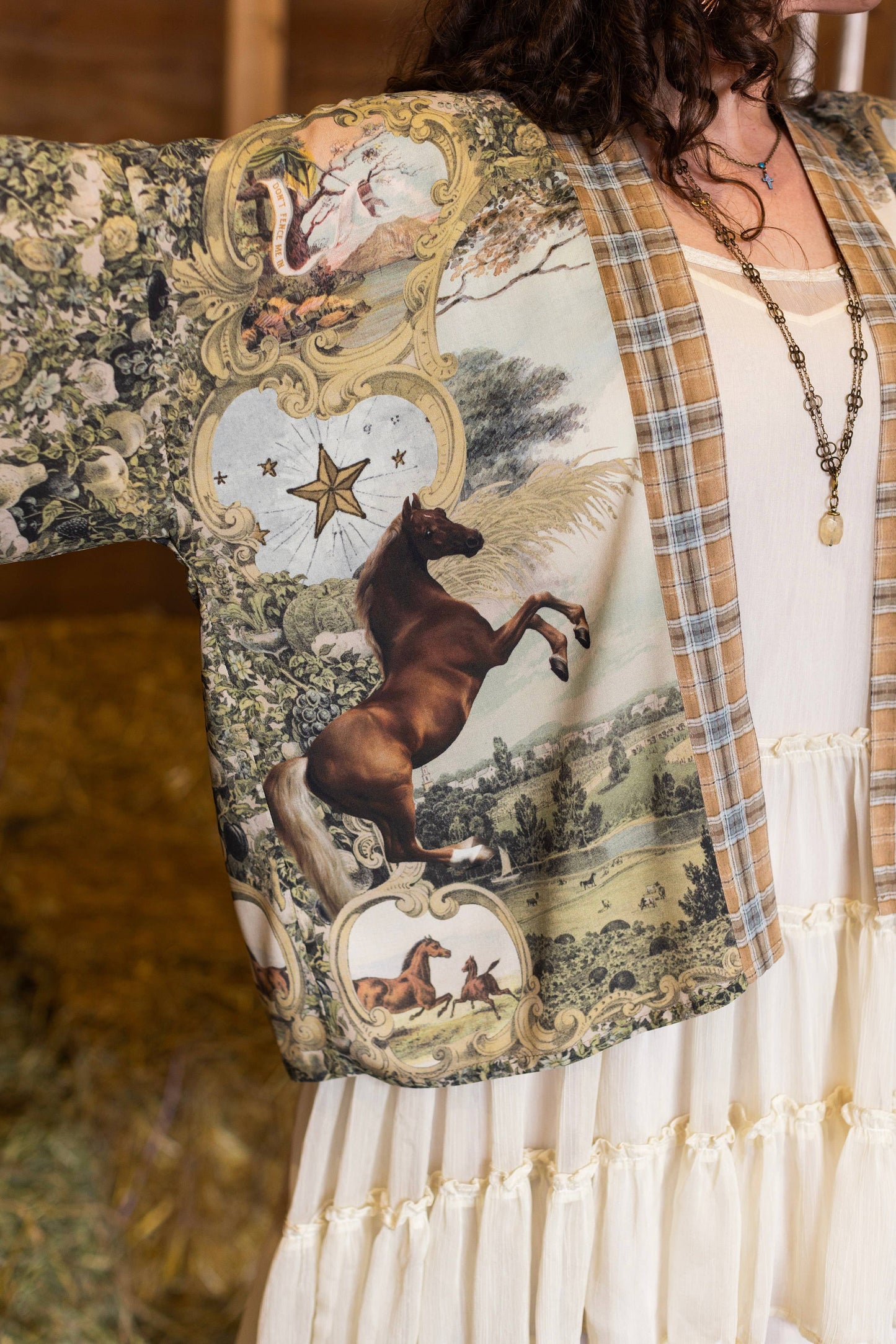 Born To Run Cropped Kimono