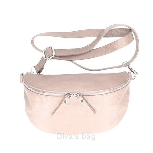 Crossbody laukku puuteriroosa