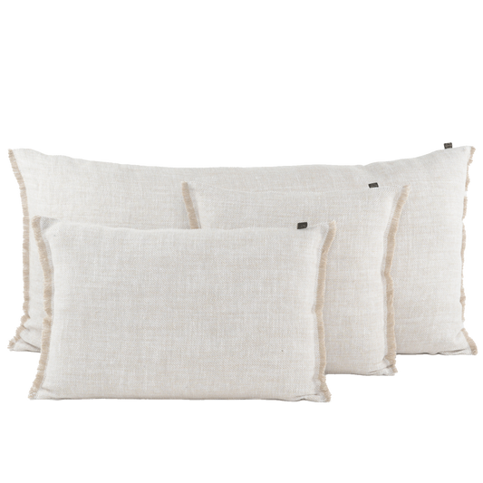 Linen cushion cover Calvi white 45x45cm Haomy