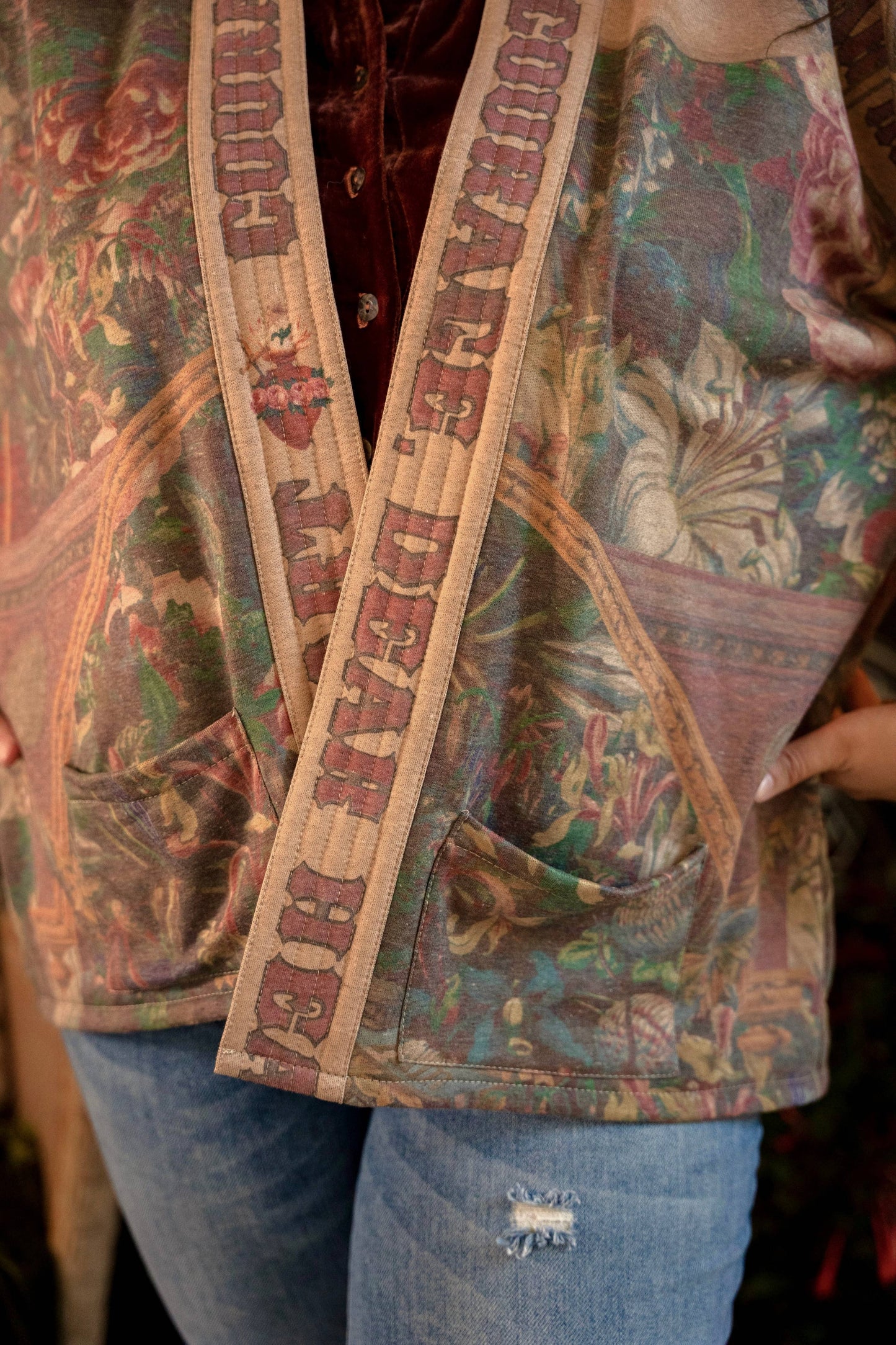 Courage, Dear Heart Fleece Kimono