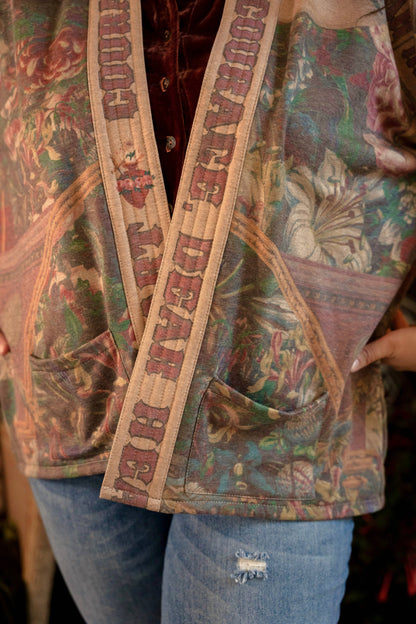 Courage, Dear Heart Fleece Kimono