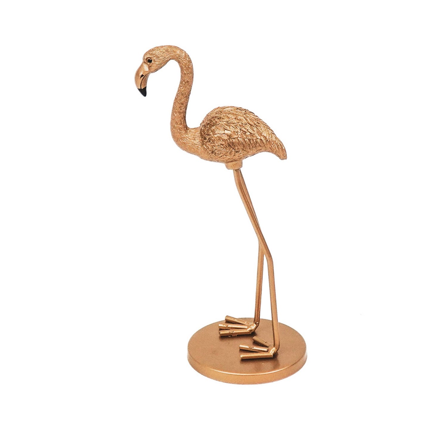 Flamingo, golden - 9x7.5x19.5cm