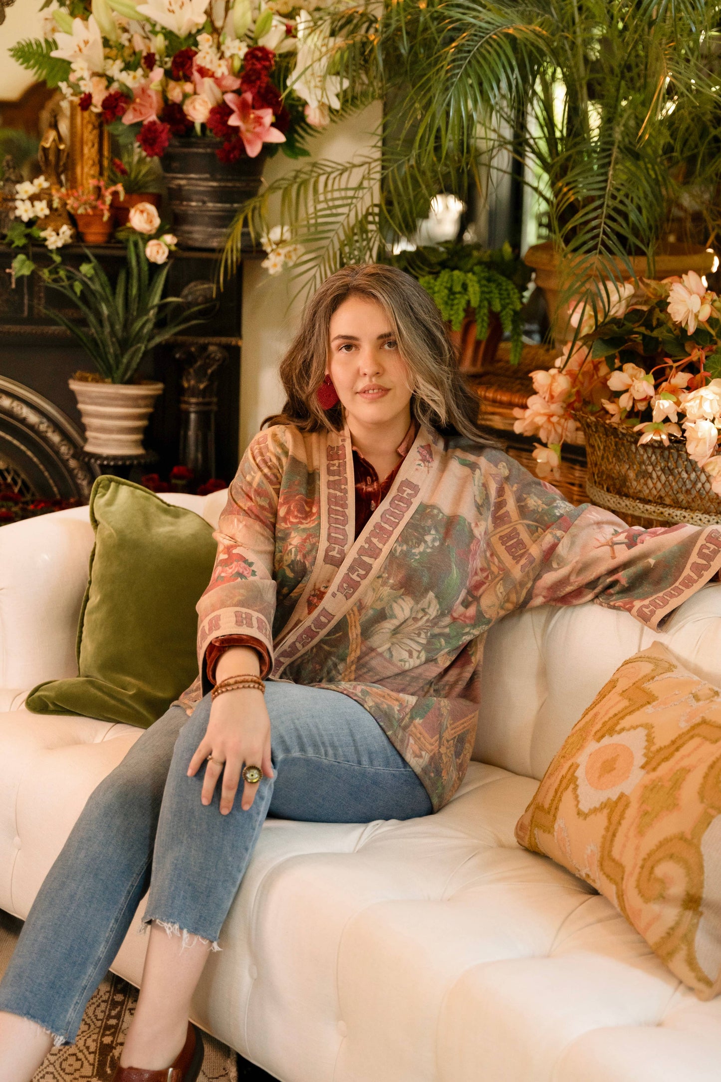 Courage, Dear Heart Fleece Kimono