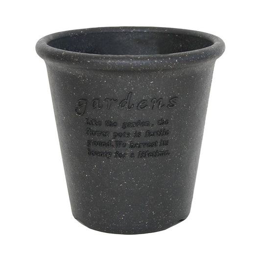 Kukkaruukku Eco musta 12cm Hachiman