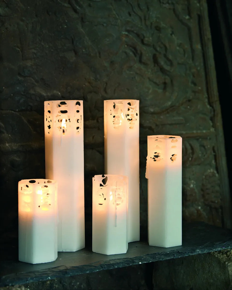 Pitsikynttilä 15cm valkoinen