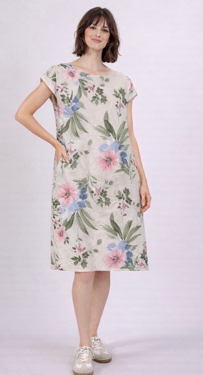 Pellavamekko Floral