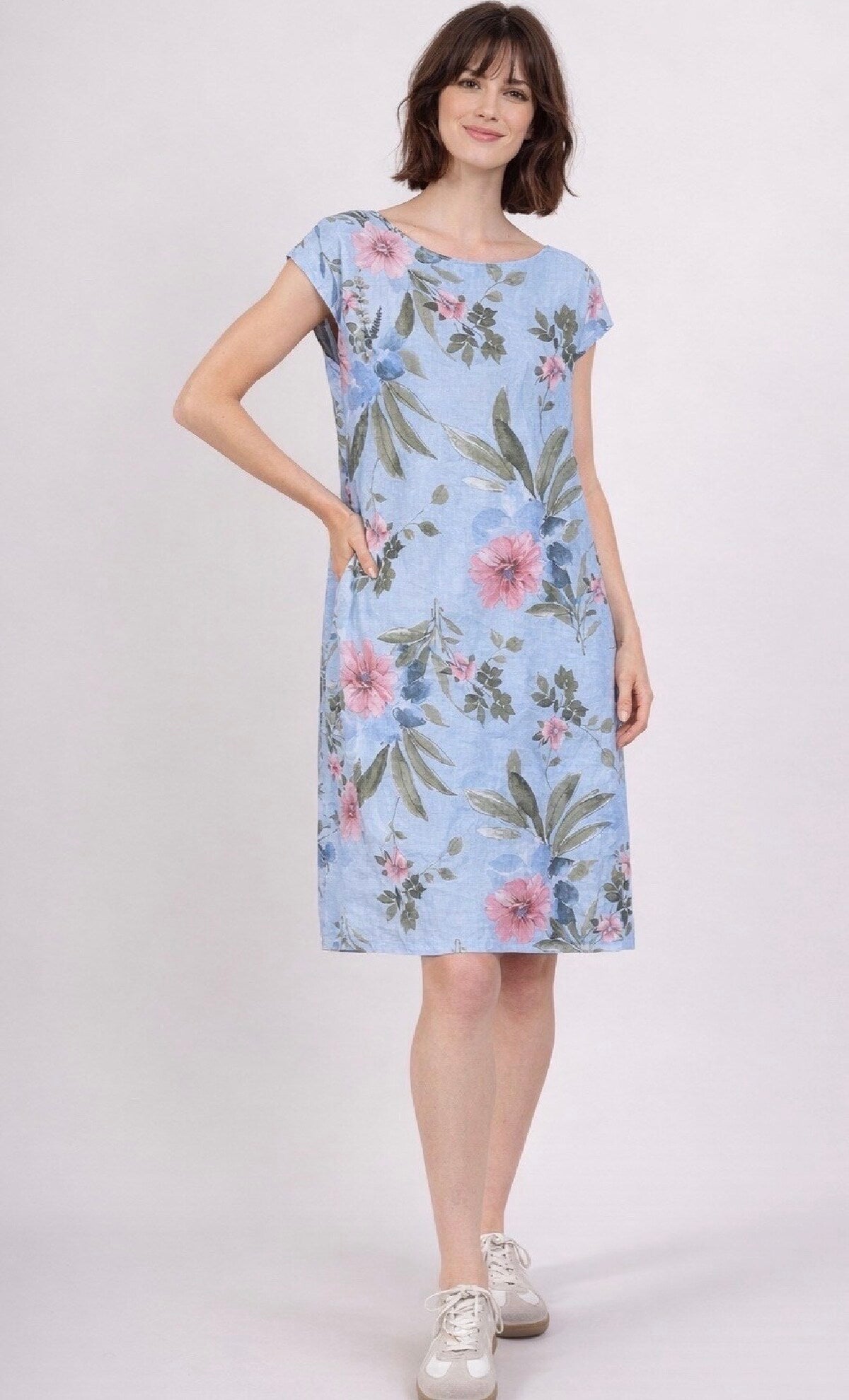 Pellavamekko Floral