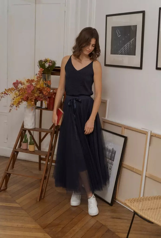 Tulle skirt Navy