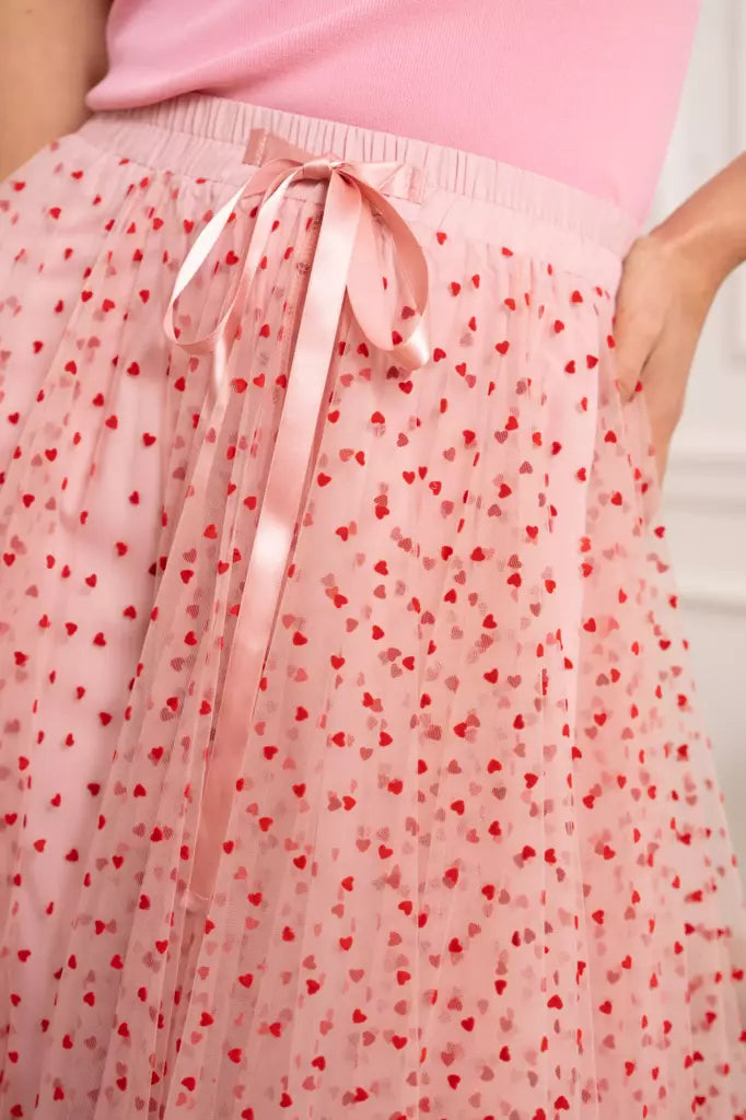Tulle Skirt Heart Pink