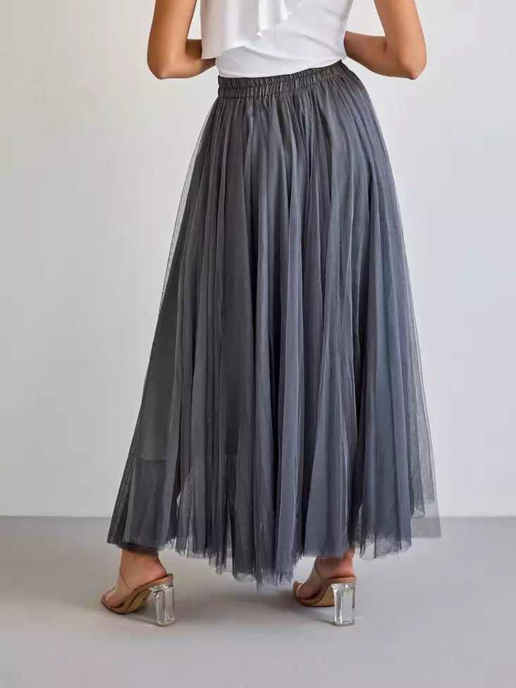 Tulle skirt Dark grey