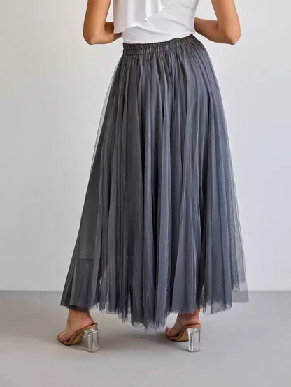 Tulle skirt Dark grey