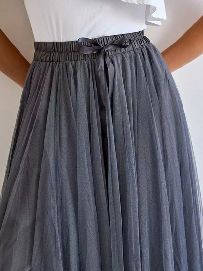 Tulle skirt Dark grey